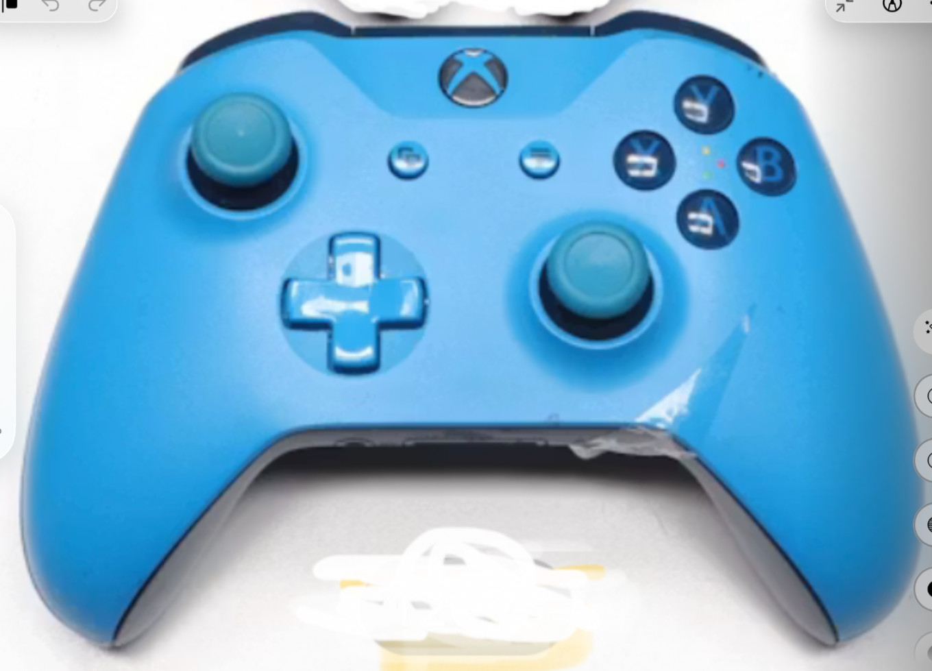 Microsoft Xbox One Wireless Controller Model 1708 Blue Bluetooth PC/iOS/S/X READ
