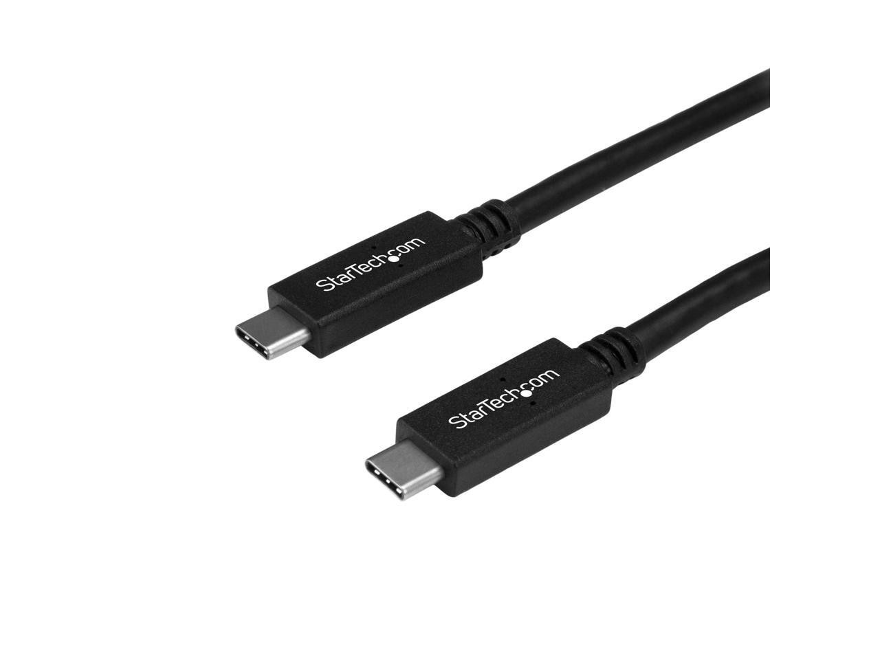 StarTech.com USB315C5C6 USB C to USB C Cable – 6 ft / 1.8m – 5A PD – USB-IF