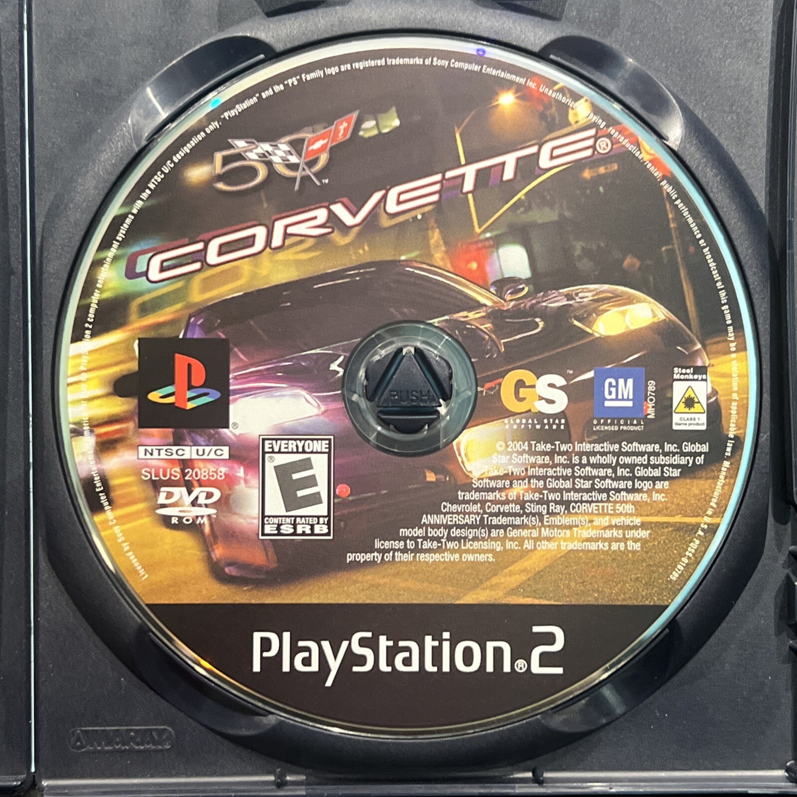 Corvette (Sony PlayStation 2, 2004) Racing Video Game – PS2 – No Manual TESTED