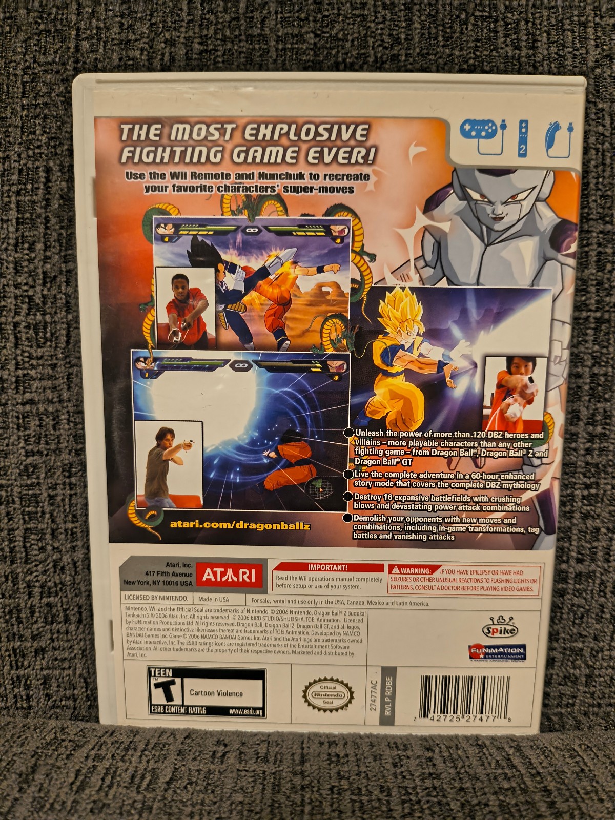 Dragon Ball Z: Budokai Tenkaichi 2 (Nintendo Wii, 2006)