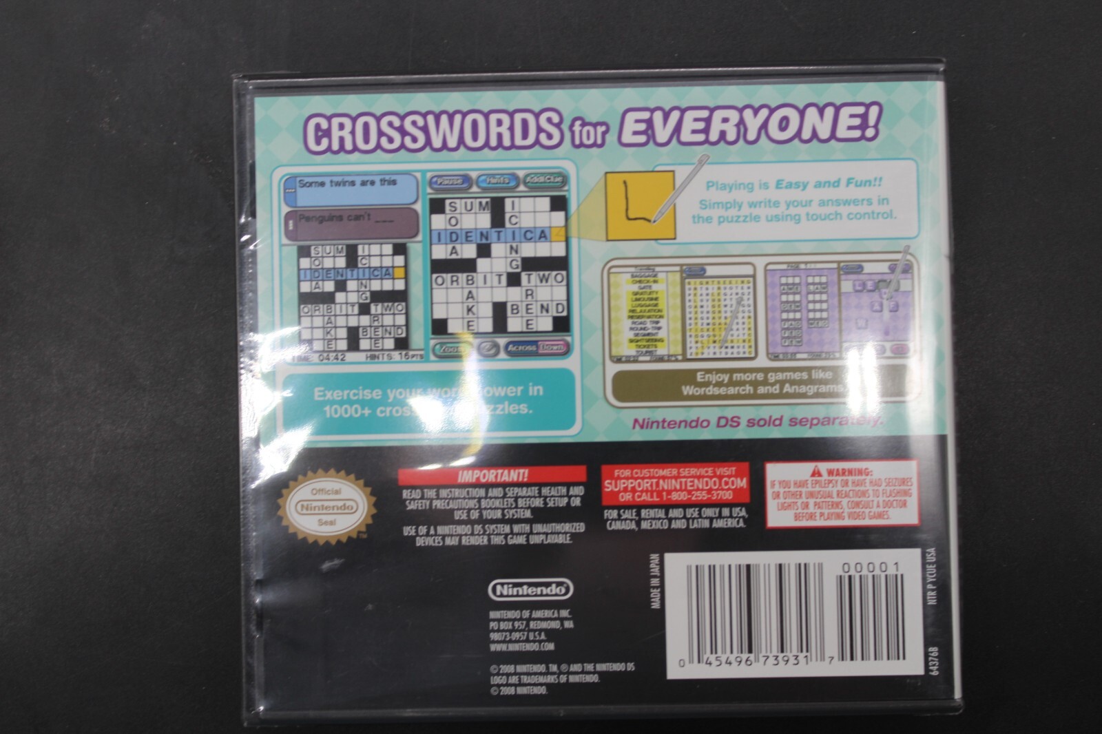 6 Nintendo DS Game Lot Crosswords DS sealed, Icarly, Spongebob, Guitar Hero,et!