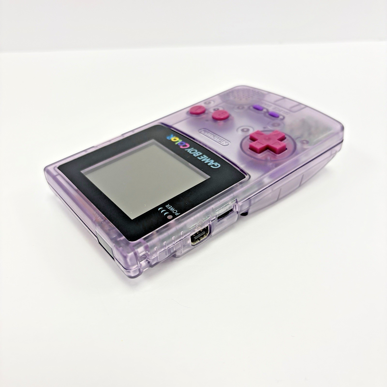 Refurbished Nintendo Game Boy Color – Glass Screen – Atomic Purple