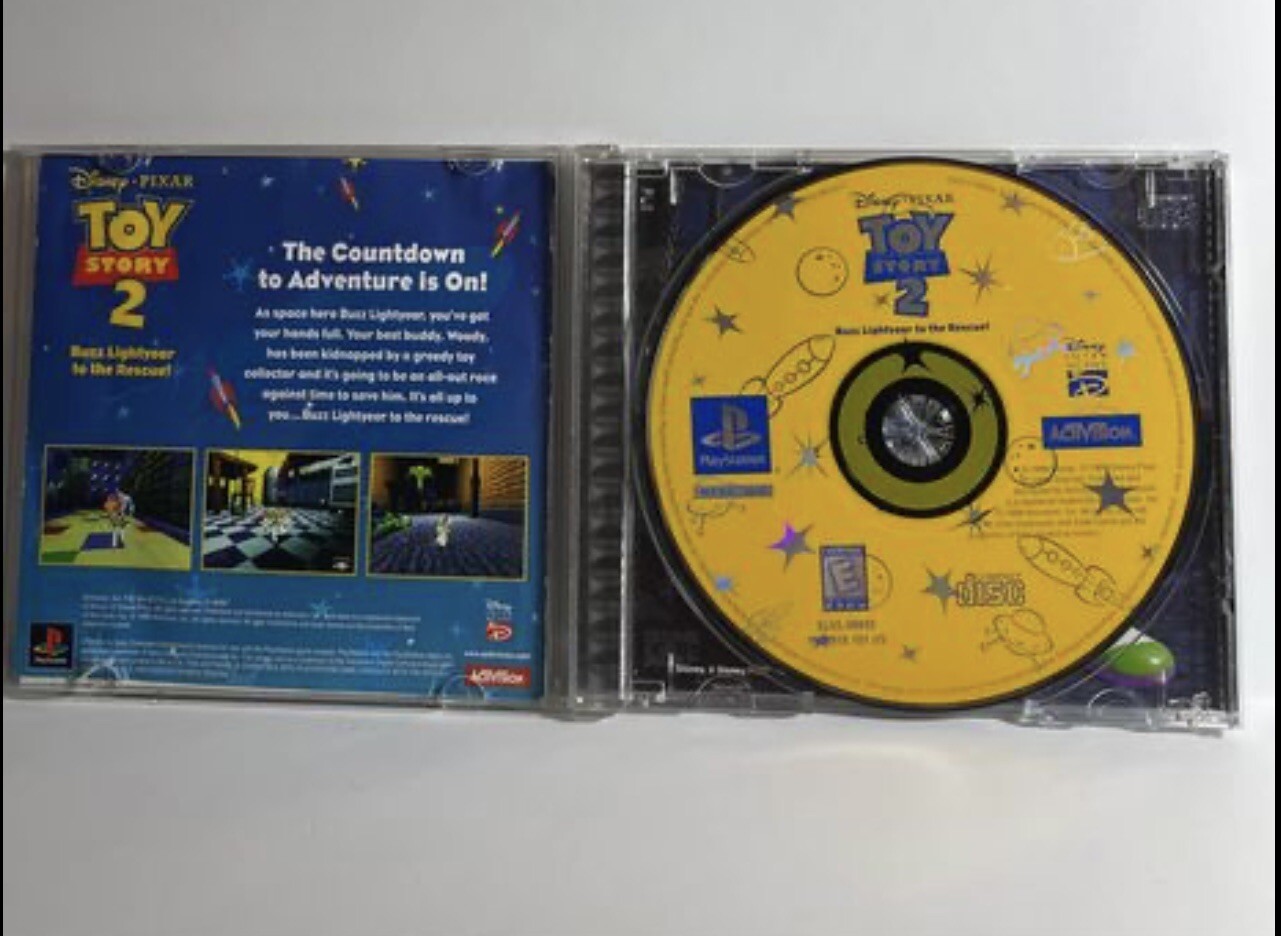 1999 SONY PLAYSTATION ACTIVISION DISNEY INTERACTIVE TOY STORY 2 GAME CIB TESTED