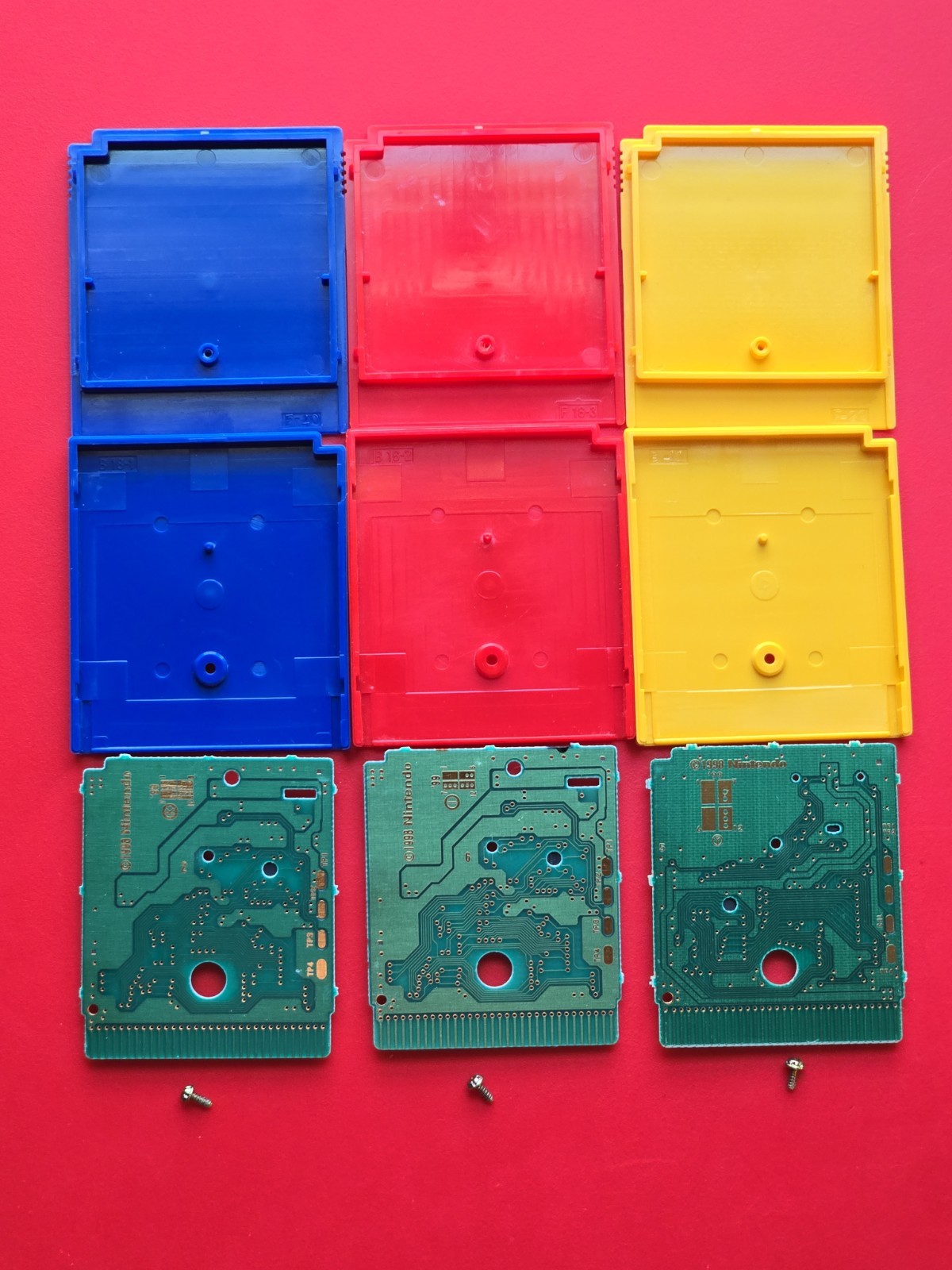 Game Boy Pokemon Blue Red Yellow Nintendo GB Original Lot 3 Games Authentic Save