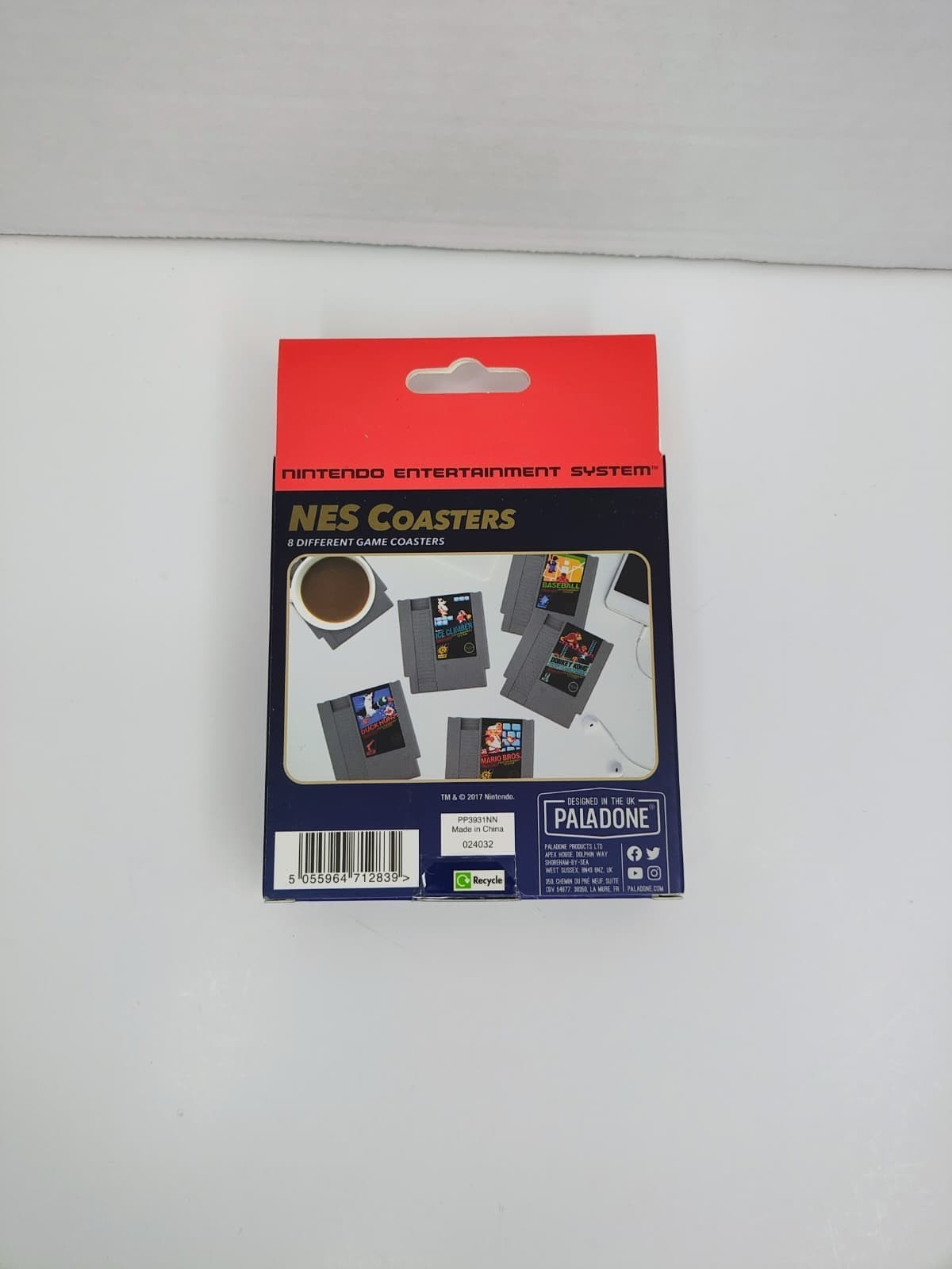 NES Nintendo Game Cartridge Coasters Set Of 8 Zelda Donkey Kong Super Mario NEW