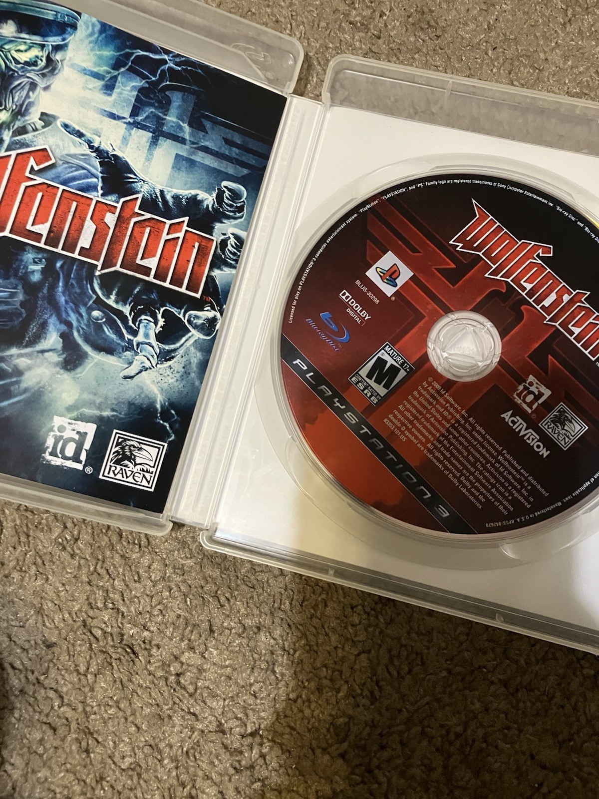 Authentic & Tested Wolfenstein (Sony PlayStation 3, 2009), Cib, Works, Read