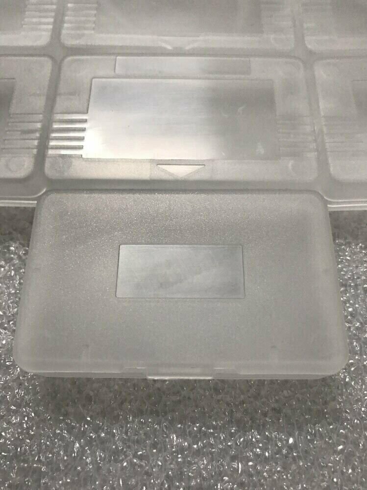 10 GBA Cases Clear Plastic Cartridge Nintendo Game Boy Advance games dust covers
