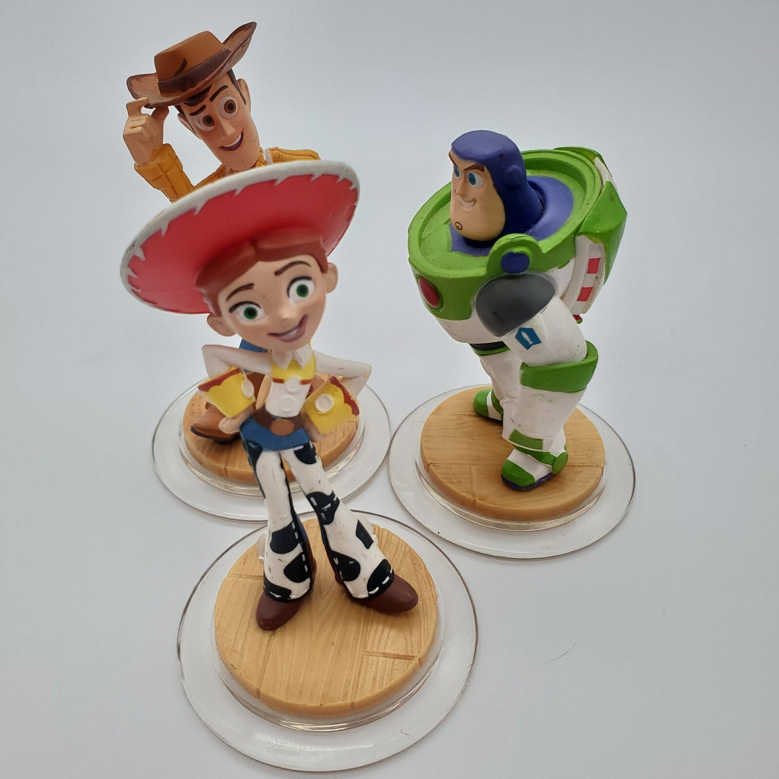 Disney Infinity lot of 3 Toy Story Woody Jessie Buzz Lightyear Cake Topper EUC