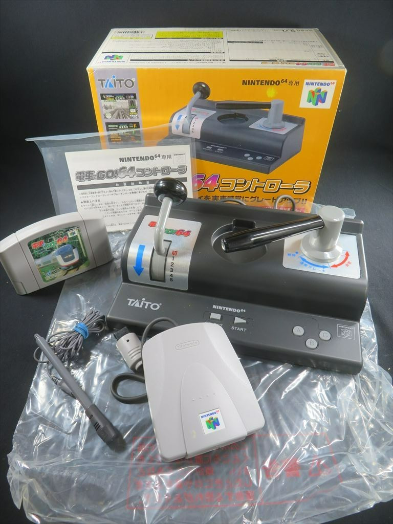 Densha de go 64 controller nintendo n64 Japan train game vrs microphone jp boxed