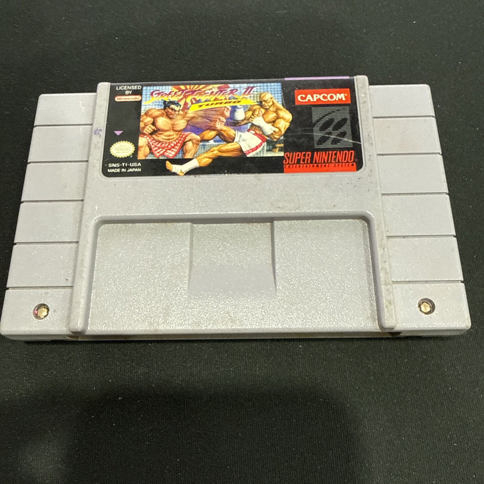 Street Fighter II Turbo Nintendo SNES Cartridge Only Tested Works Authentic
