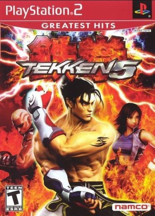 Tekken 5 Greatest Hits (Sony PlayStation 2, 2005) PS2 Game Disc Good Tested