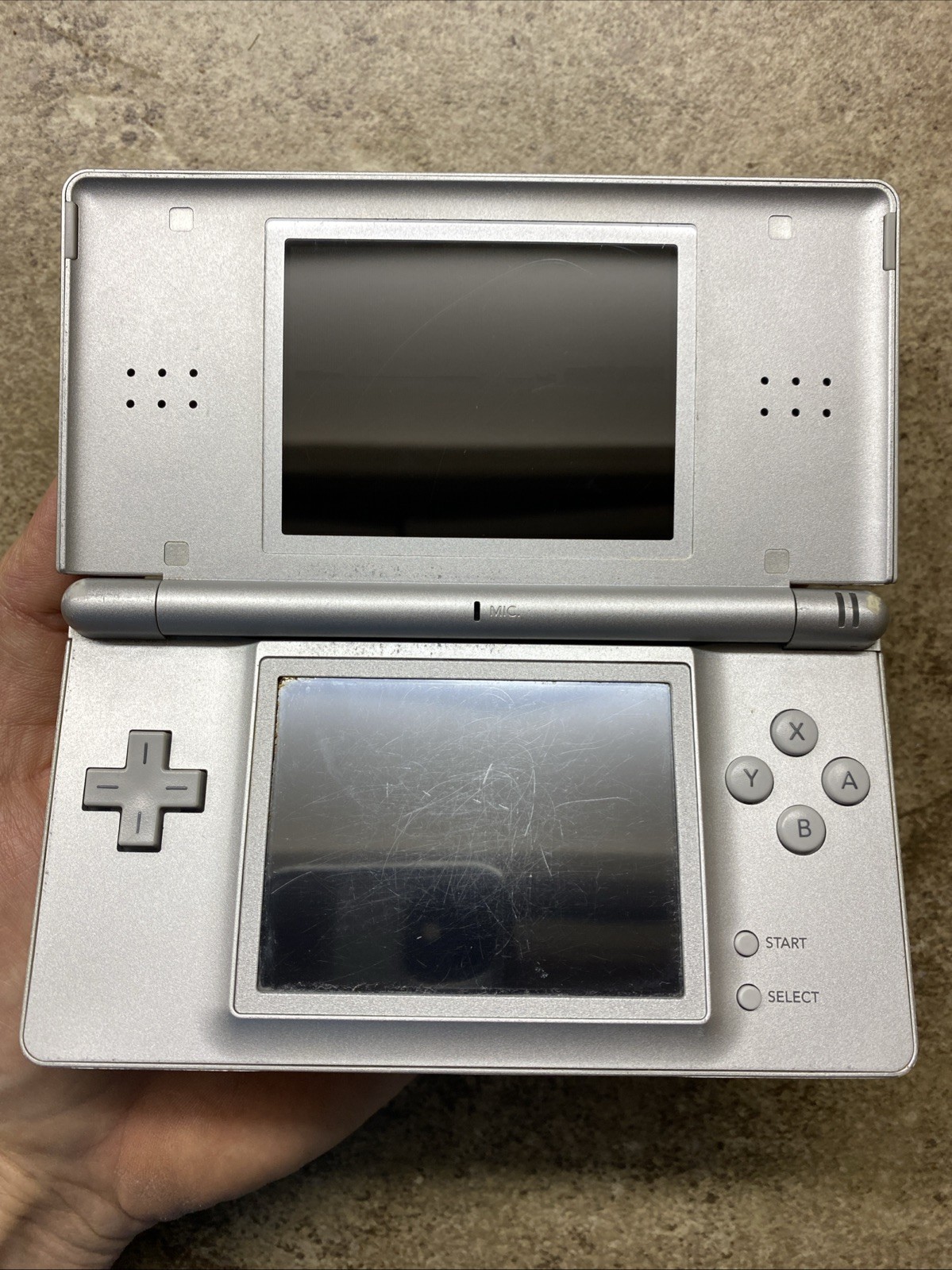 Nintendo DS Lite Game Console – Silver WORKS GREAT!