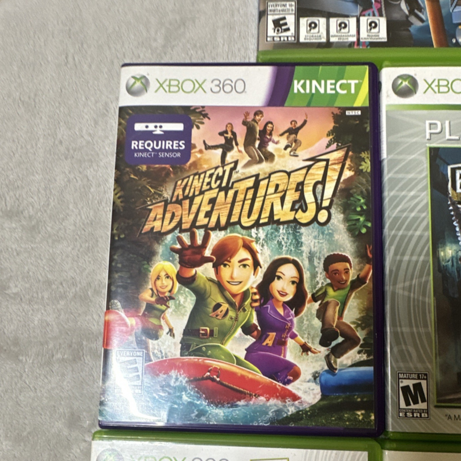 Xbox 360 5 lot Kinect adventures LEGO Dimensions BioShock Fable 2 mortal kombat