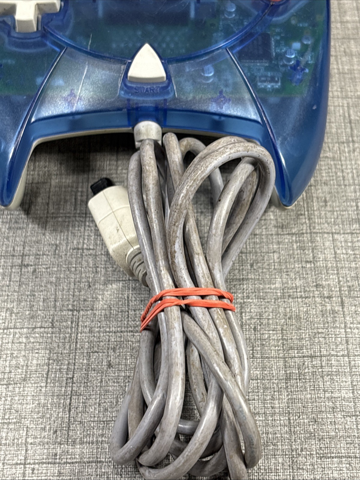 Sega Dreamcast Translucent Blue Controller HKT-7700 Tested & Works Free S&H