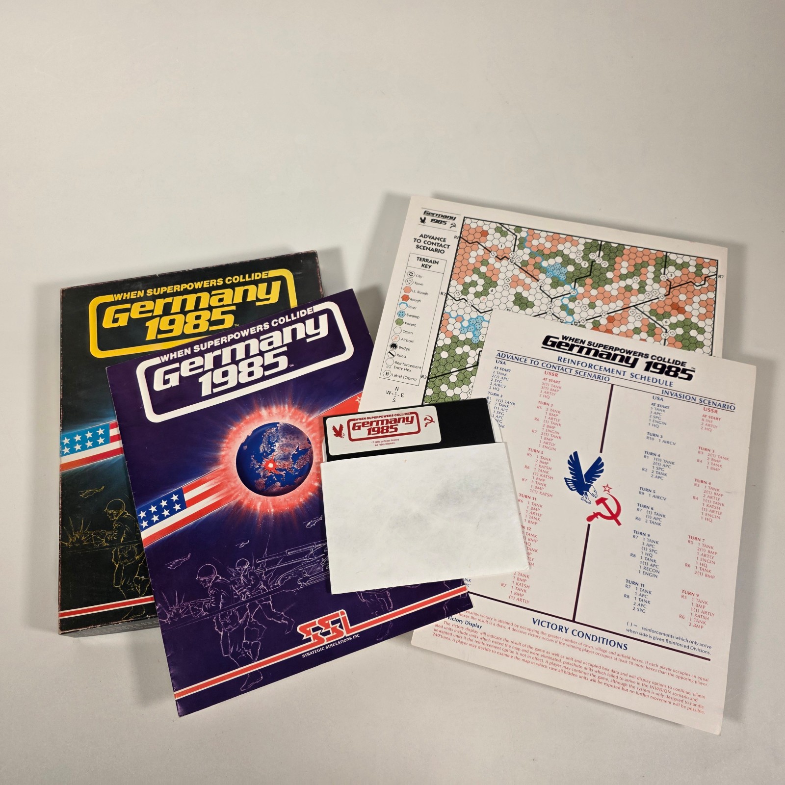 Germany 1985 When Superpowers Collide • Strategic Simulations c. 1982 • Apple II