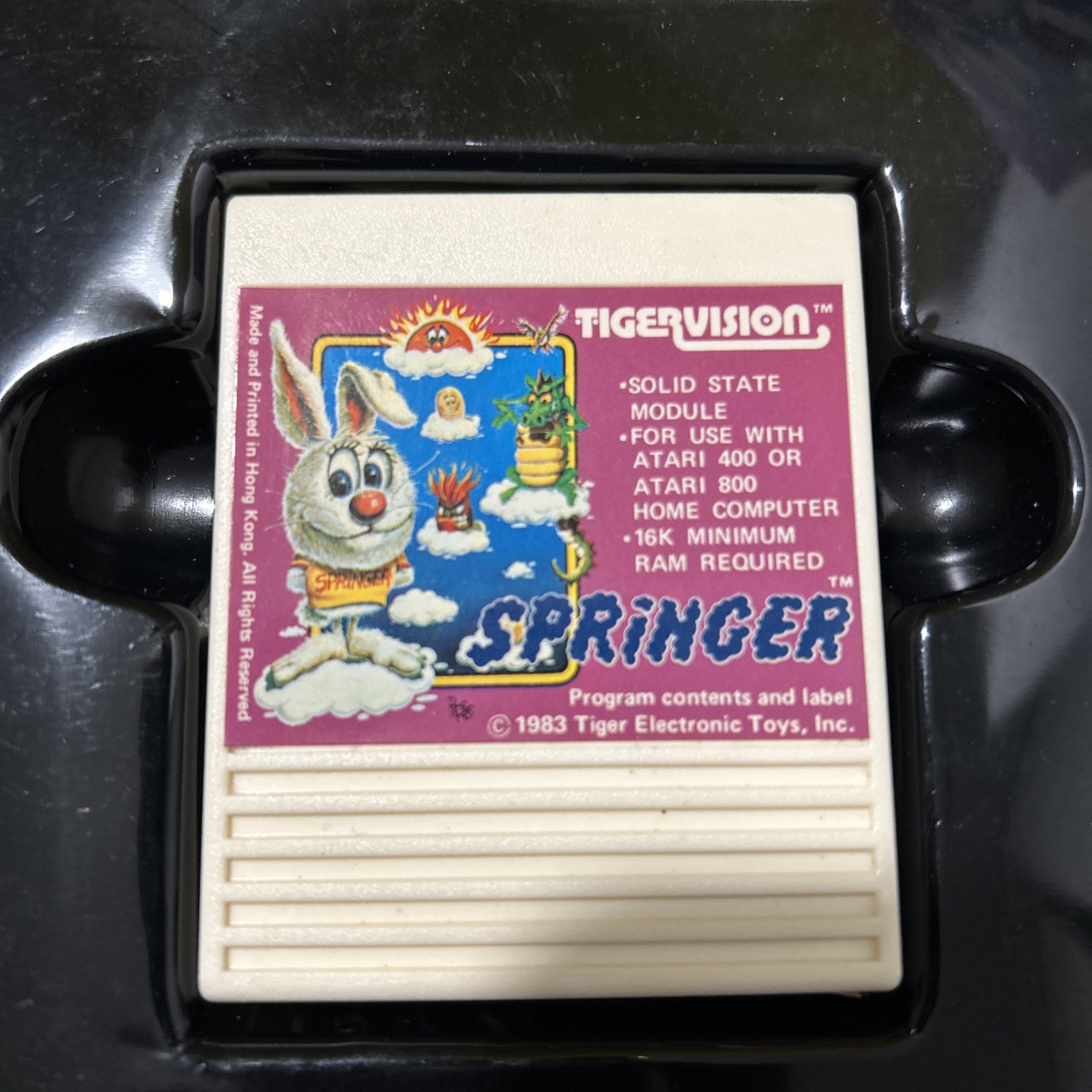 Springer (Atari 400/800/XL/XE) Game And Box-Very Rare