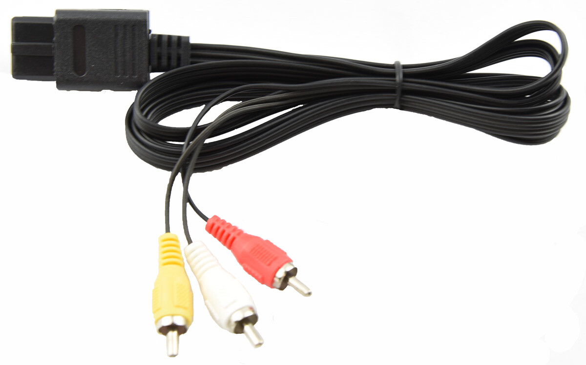 Audio AV RCA+AC Cable Power Supply Adapter Cord For Super Nintendo SNES Game Set