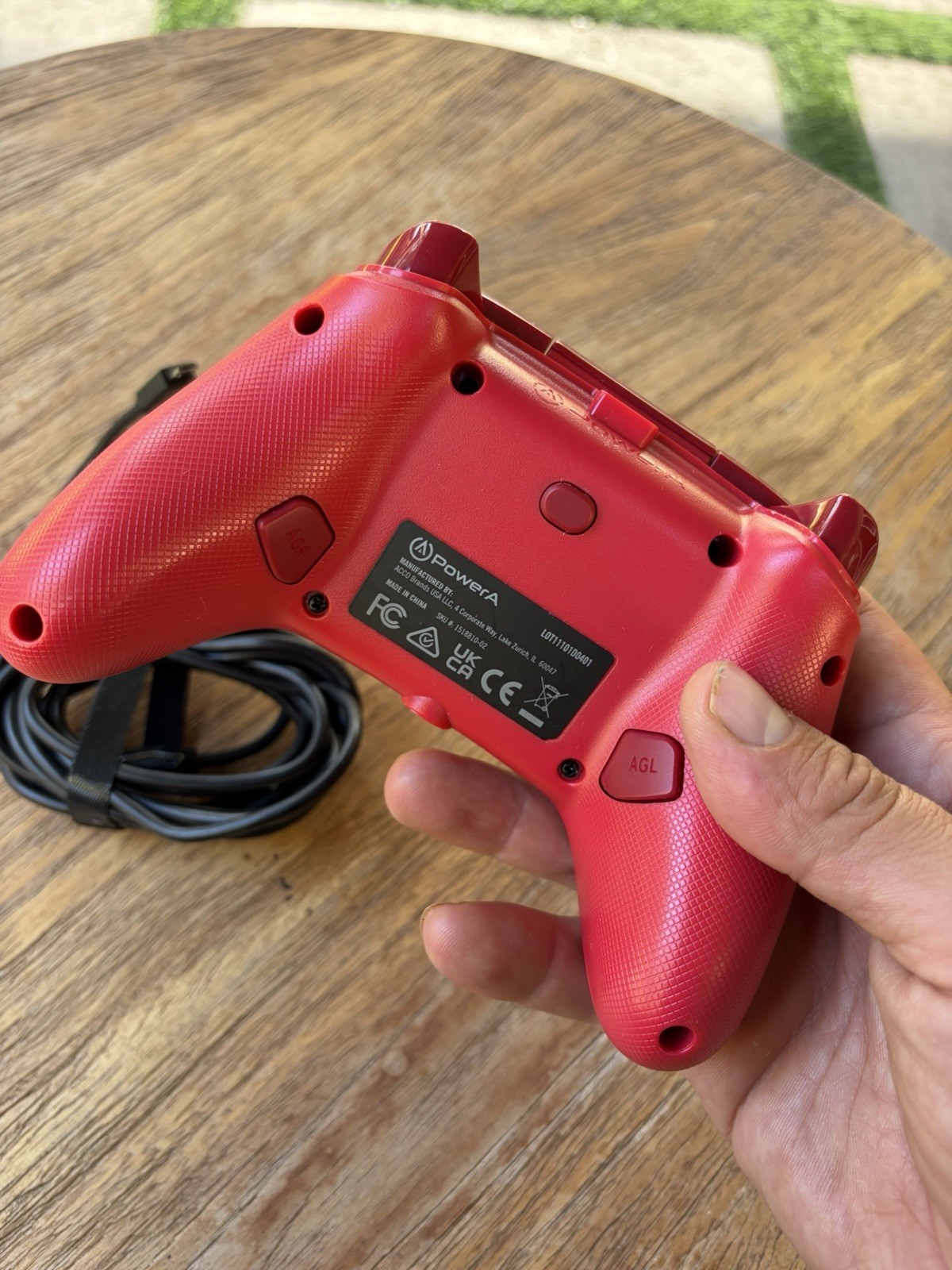 PowerA Enhanced Wired Controller Red, 10 ft USB, Xbox One/Series X|S