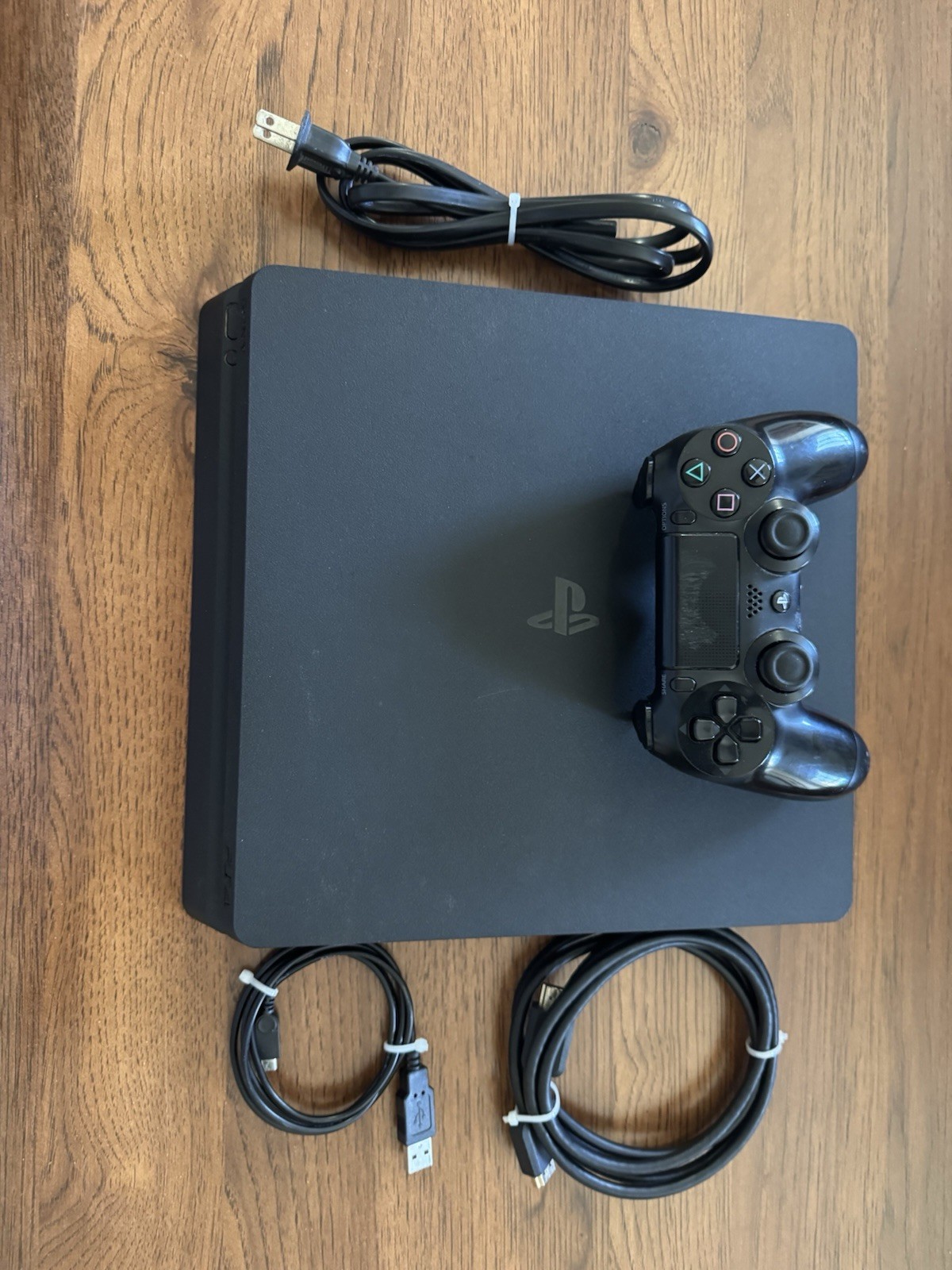 Sony Playstation 4 500GB Black Console PS4 W/ Controller & Cords Tested Working!