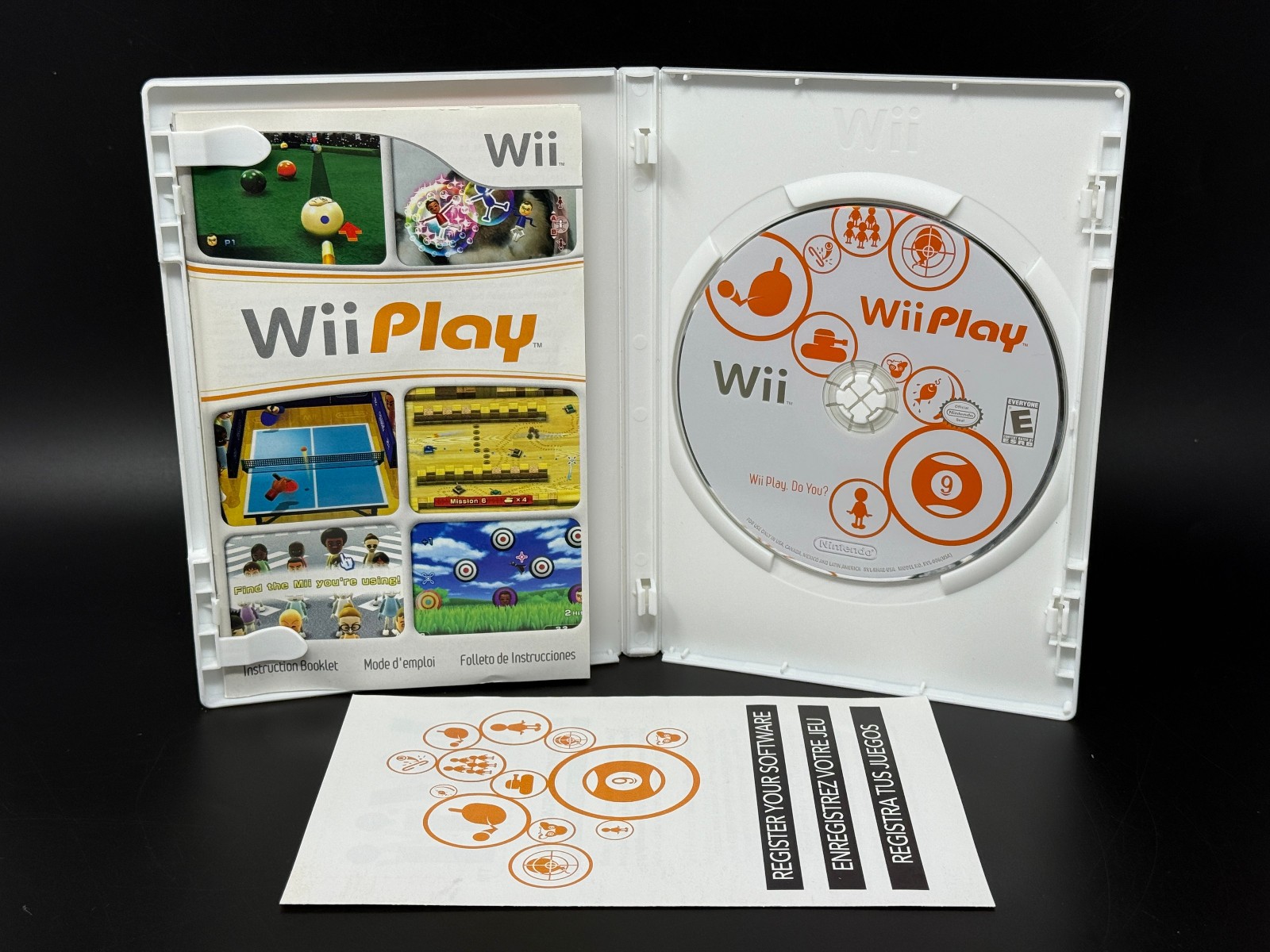 Wii Play (Nintendo Wii) *COMPLETE W/ MANUAL – TESTED*