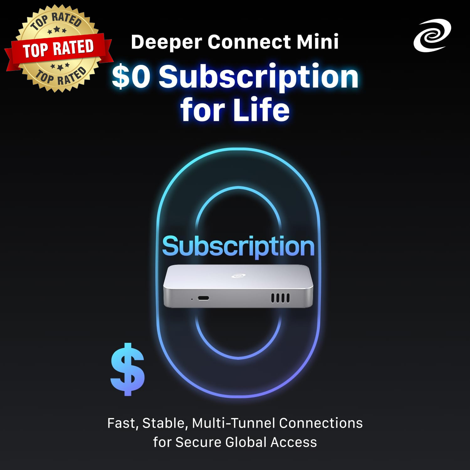 Deeper Connect Mini DPN Router, 1Gbps ARM64 Quad Core Hardware Gateway with Laye