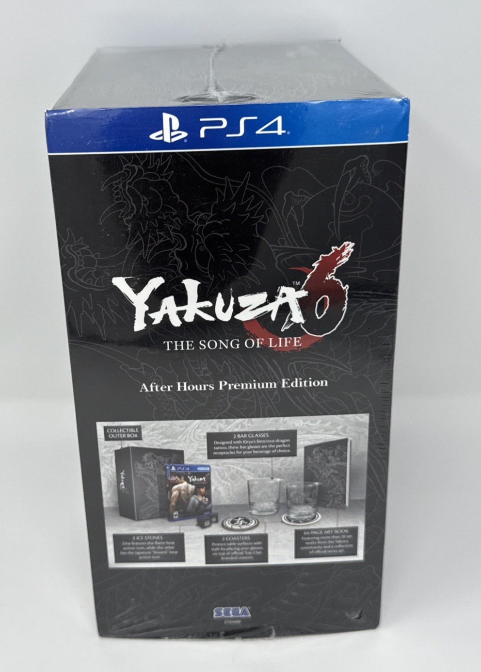 Yakuza 6 After Hours Premium Edition PS4 NEW Sealed Slit in Wrap READ Rare Set
