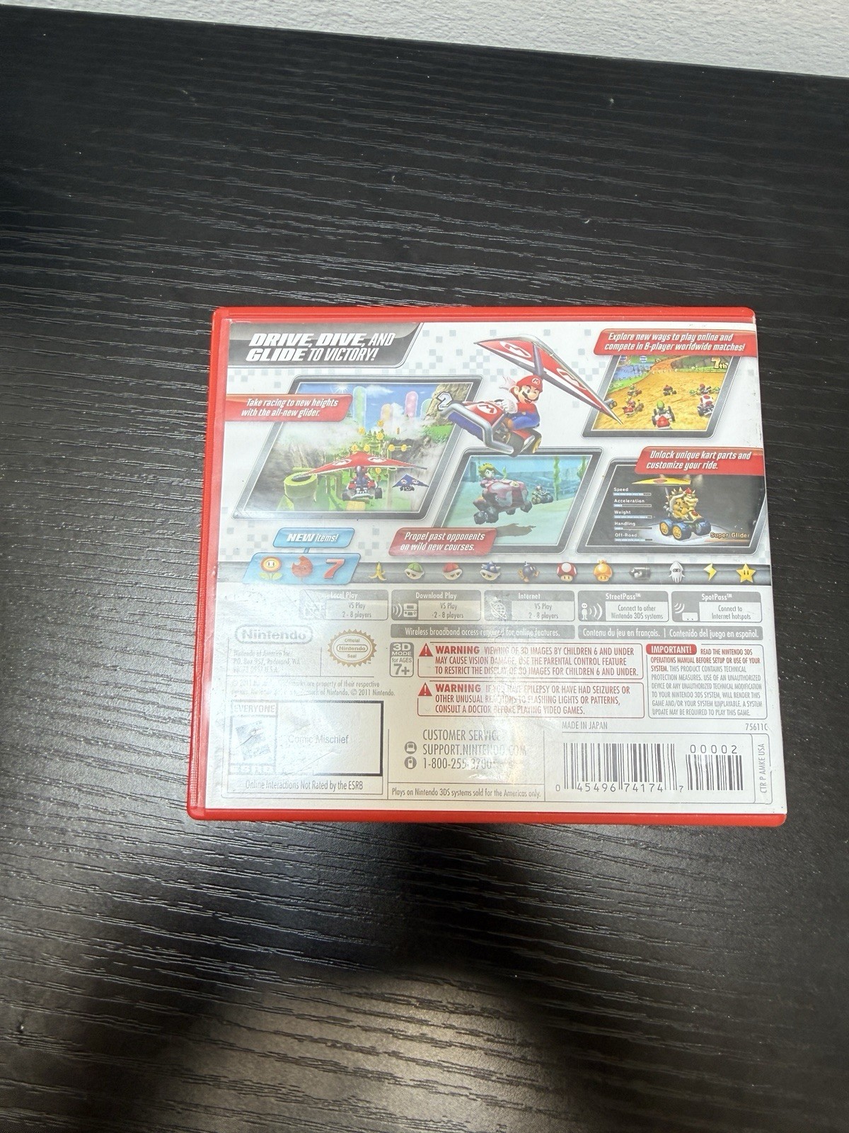 Mario Kart 7 Nintendo 3DS Complete CIB Tested Authentic Mario Kart 3DS