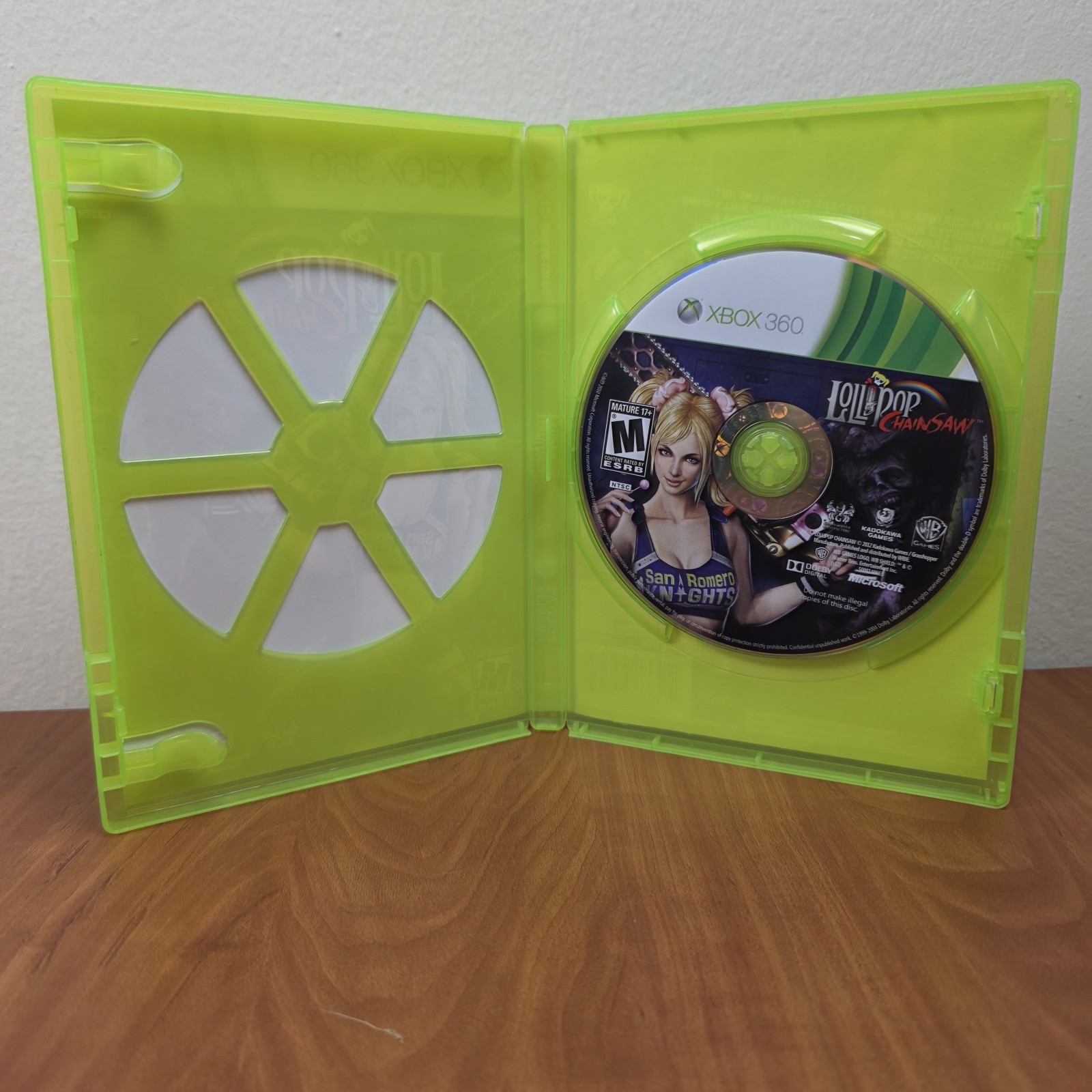 XBox 360 Lollipop Chainsaw Video Game Mature 17+