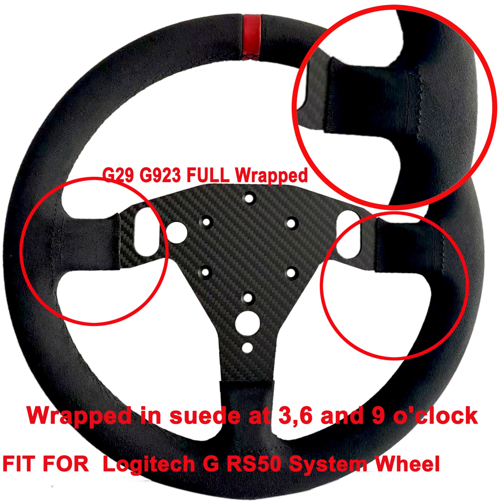 13 Inch GT F1 Racing Wheel Mod For Logitech RS 50 System Steering Wheel Hub Base
