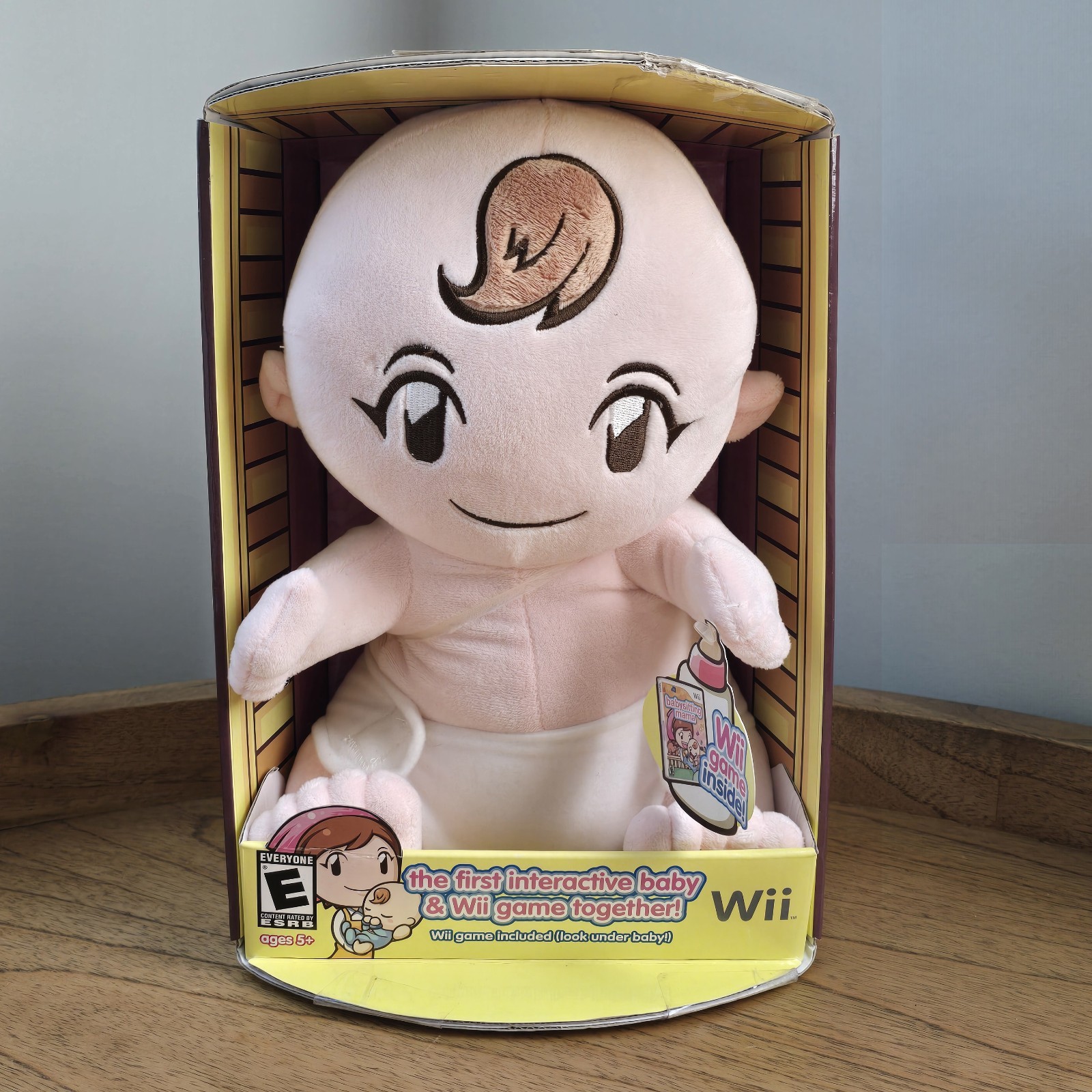 Babysitting Mama Game with Plush Interactive Baby Nintendo Wii NEW WITH BOX 👀