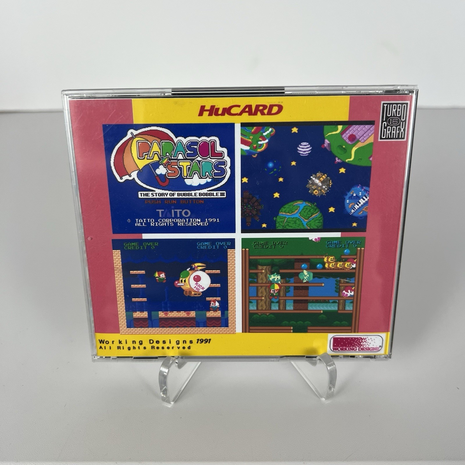 TurboGrafx 16 Parasol Stars Used The Story Of Bubble Bobble III Working Designs