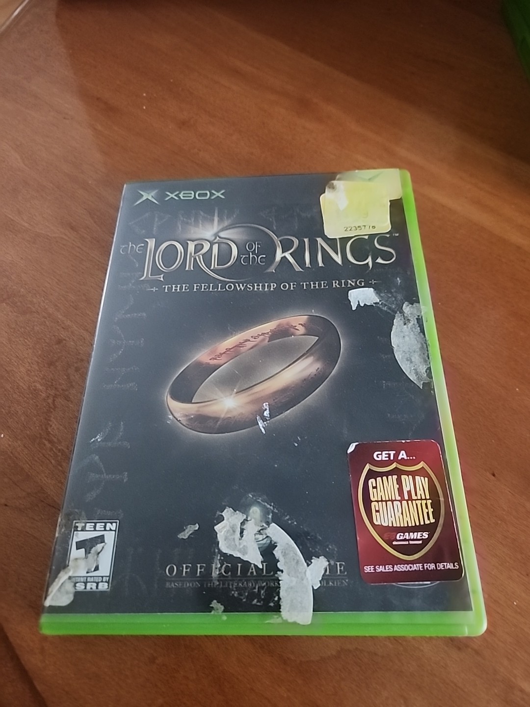 Lord of the Rings Fellowship of the Ring Xbox CIB Complete w/ Card, Manual & Reg