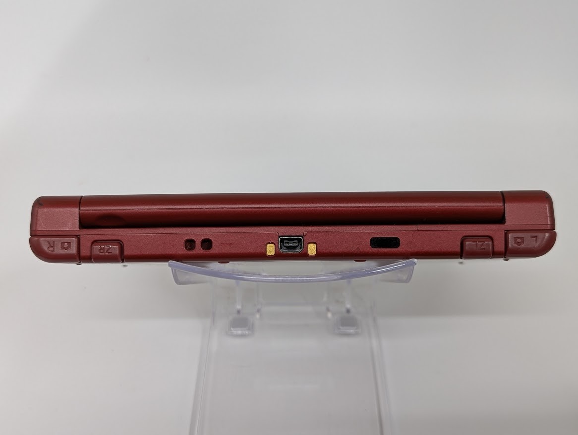 B104 Nintendo new 3DS LL XL console Metallic Red Japan w/pouch adapter fx