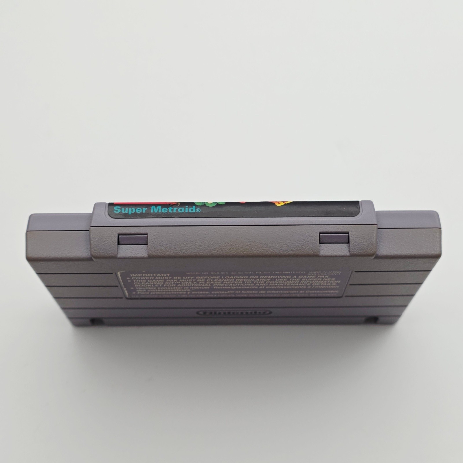 Nintendo Super Metroid SNES Game Cartridge Super Nintendo