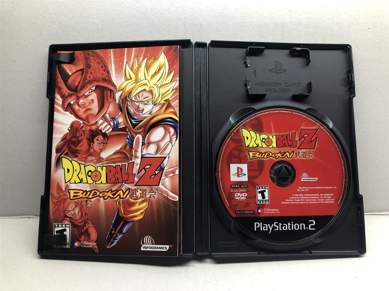 Dragon Ball Z: Budokai (PlayStation 2, 2002) Complete Tested Working – Free Ship