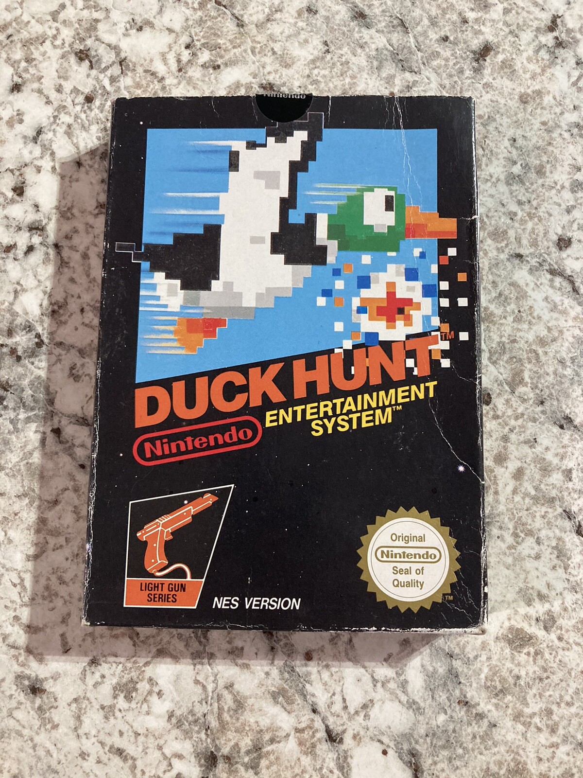 1985s Duck Hunt (Nintendo NES Game) CIB Authentic/Rare/ 3 Screws/sticker seal