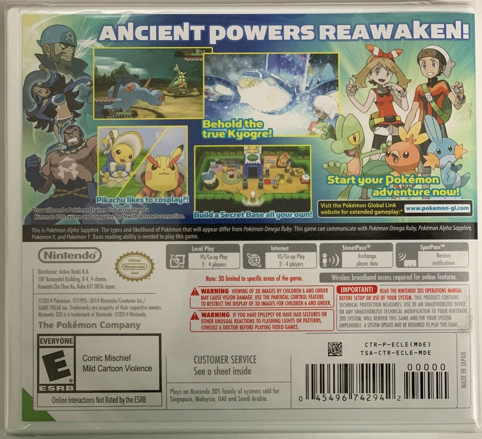 Pokemon Alpha Sapphire + Pokemon Omega Ruby – Nintendo 3DS Brand New Bundle