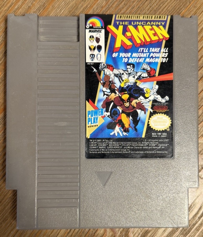 The Uncanny X-Men Nintendo NES Game Cartridge Tested Working Cleaned Authentic