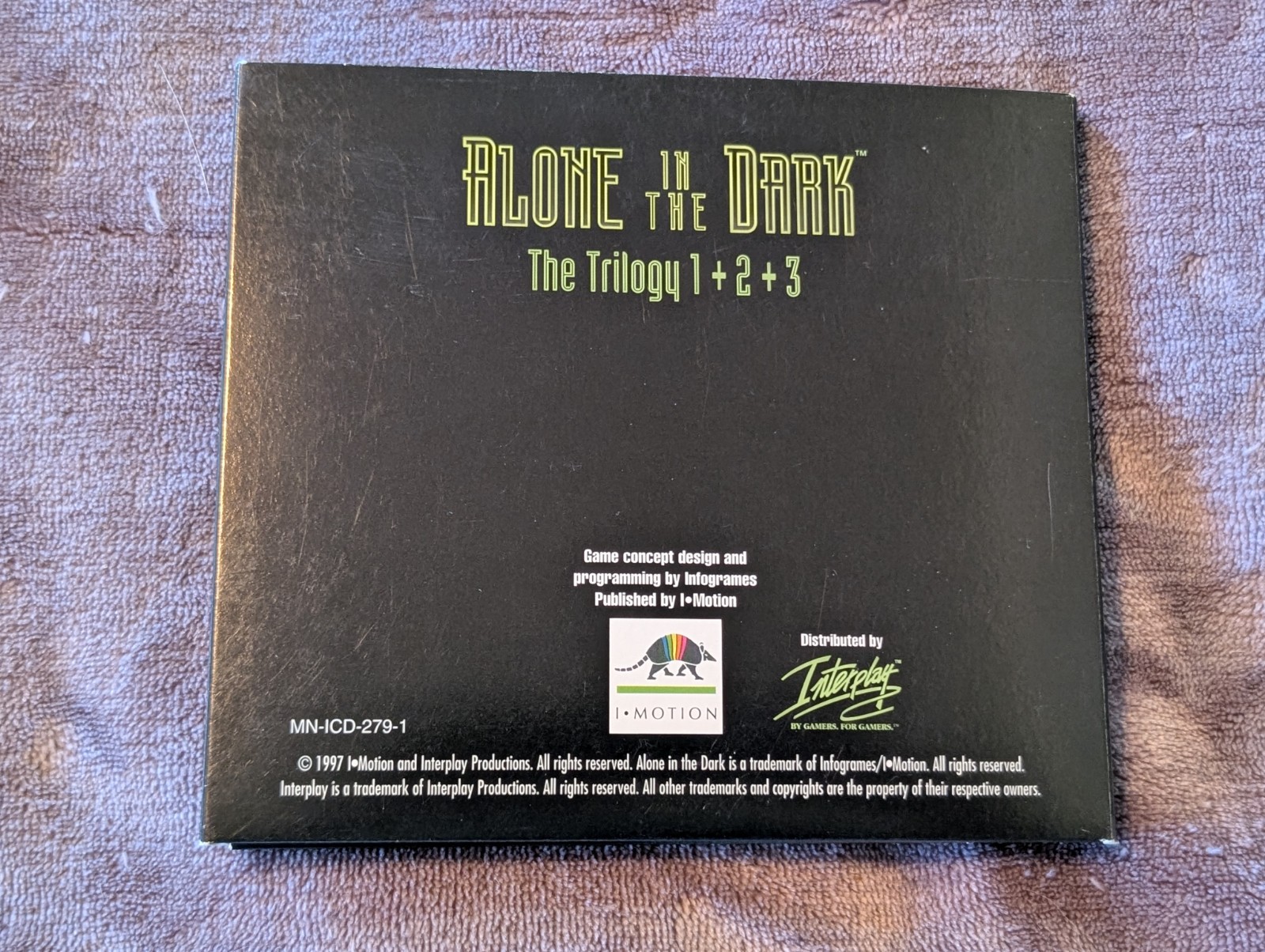Alone in the Dark The Trilogy 1+2+3 PC CD-ROM Video Game Horror Classic 1997 CIB
