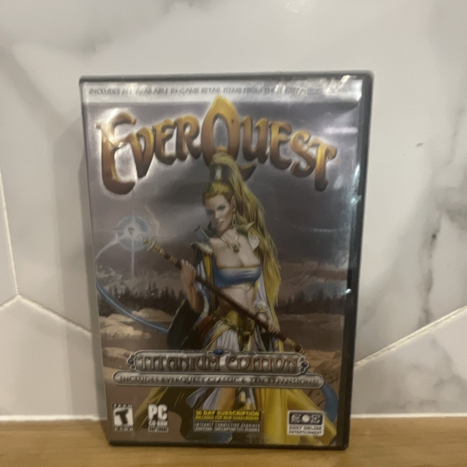 EverQuest: Titanium Edition PC, Manual Included 2006, disc 1 and 5 only