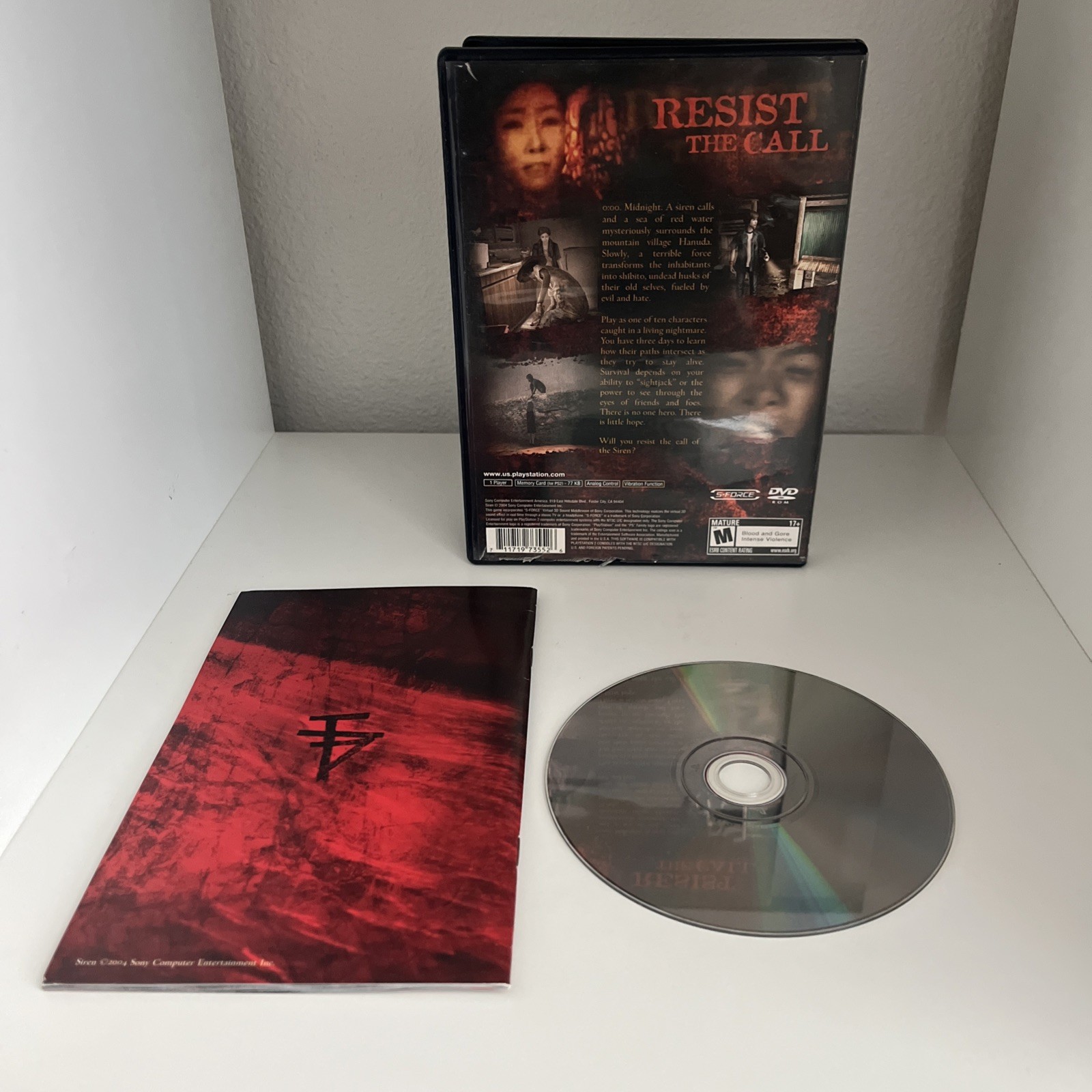 SiRen, Suffering, manhunt 2, Resident Evil Code: Veronica (Playstation 2) (CIB)