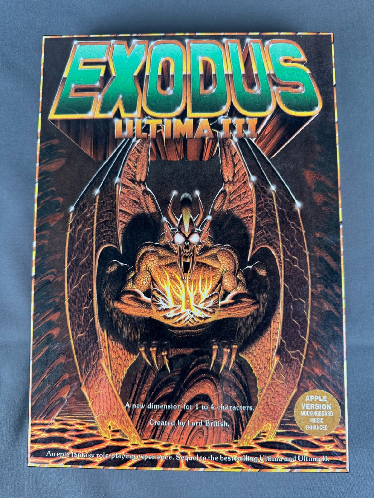 Vintage Apple II RPG Origin Systems Ultima III – Exodus
