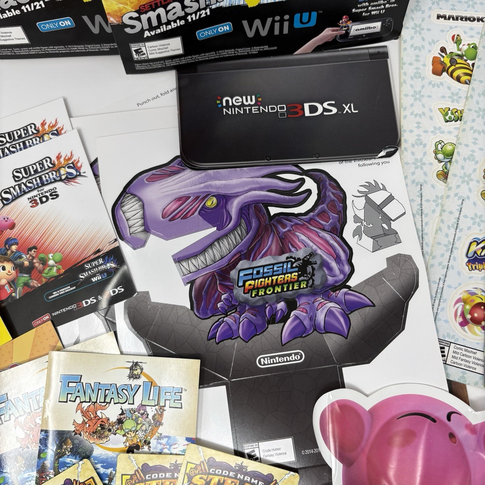 Nintendo Pokemon Smash Bros Promotional Lot Standee Posters Stickers Promo