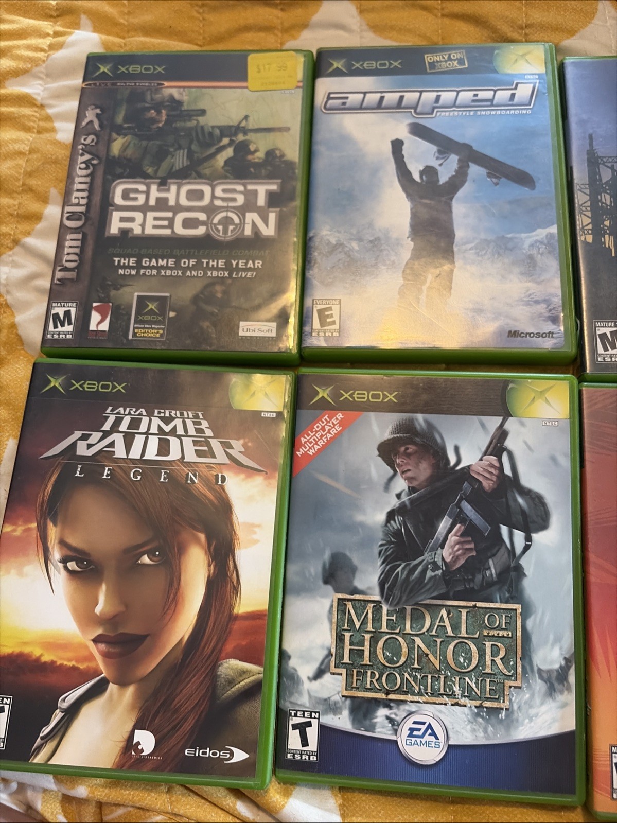 7 Xbox Games Lot Untested Assorted Condition Scratching