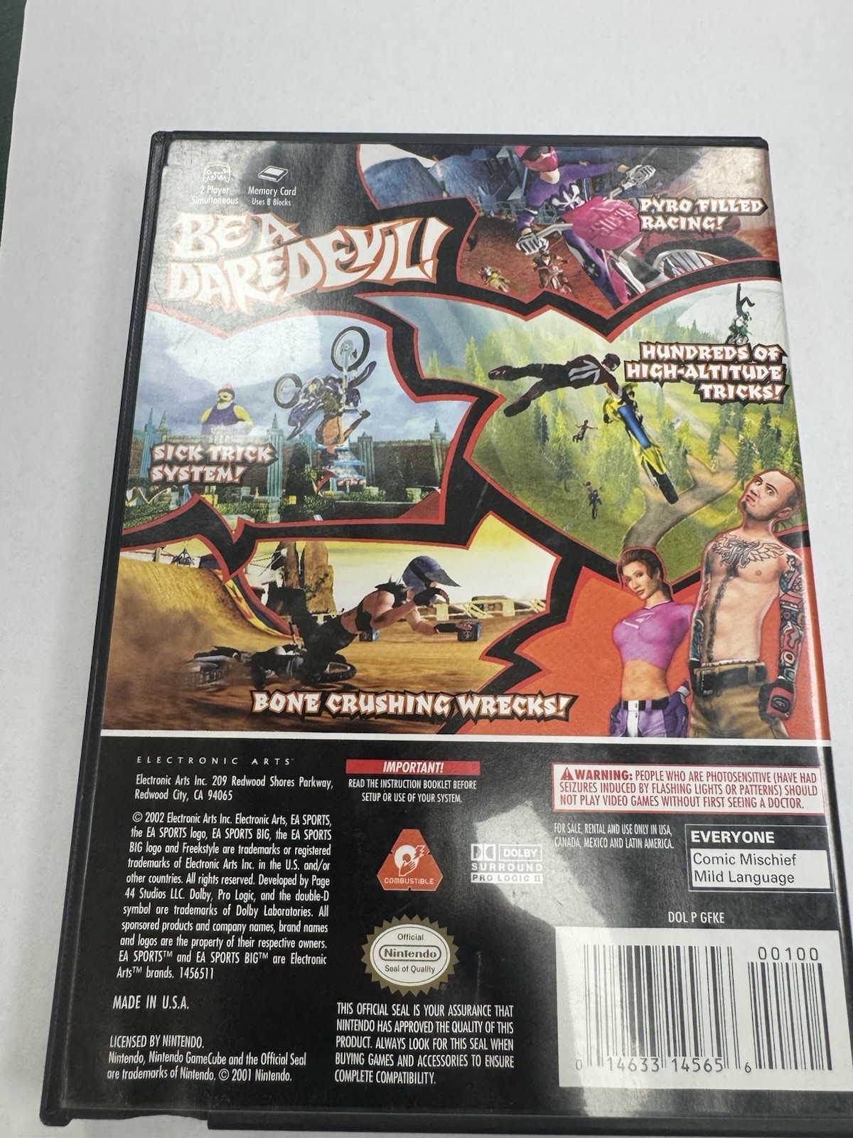 Freekstyle Nintendo GameCube EA SPORTS BIG 2002 Motocross Multiplayer Manual