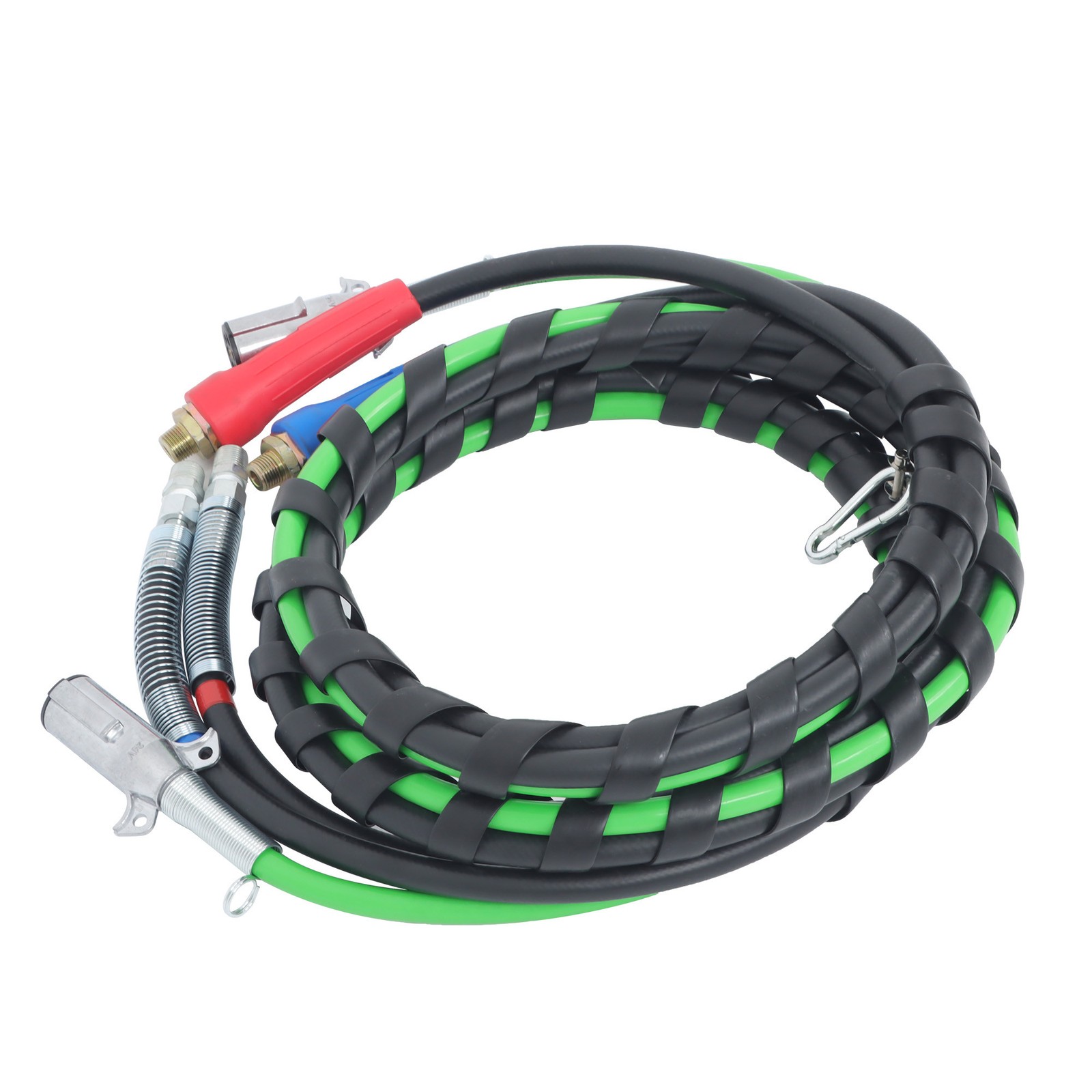 For Semi Truck Tractor Trailer Air Line Hose w/Accessories 12FT 3-in-1 Wrap Set