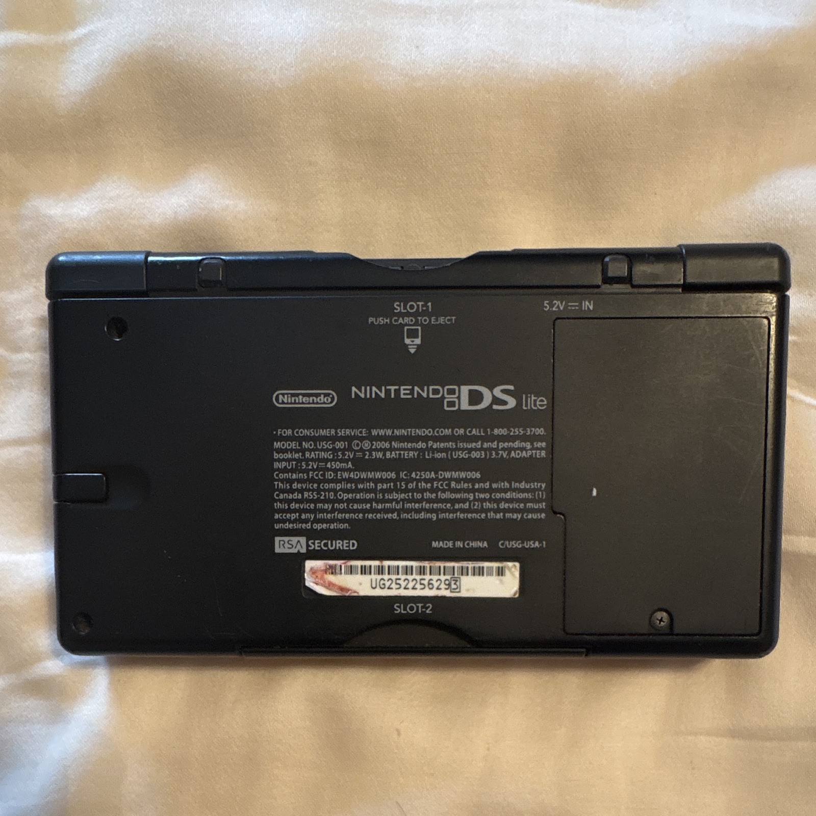 Nintendo DS Lite Handheld System Red/Black Backlit NTSC-U/C USG-001