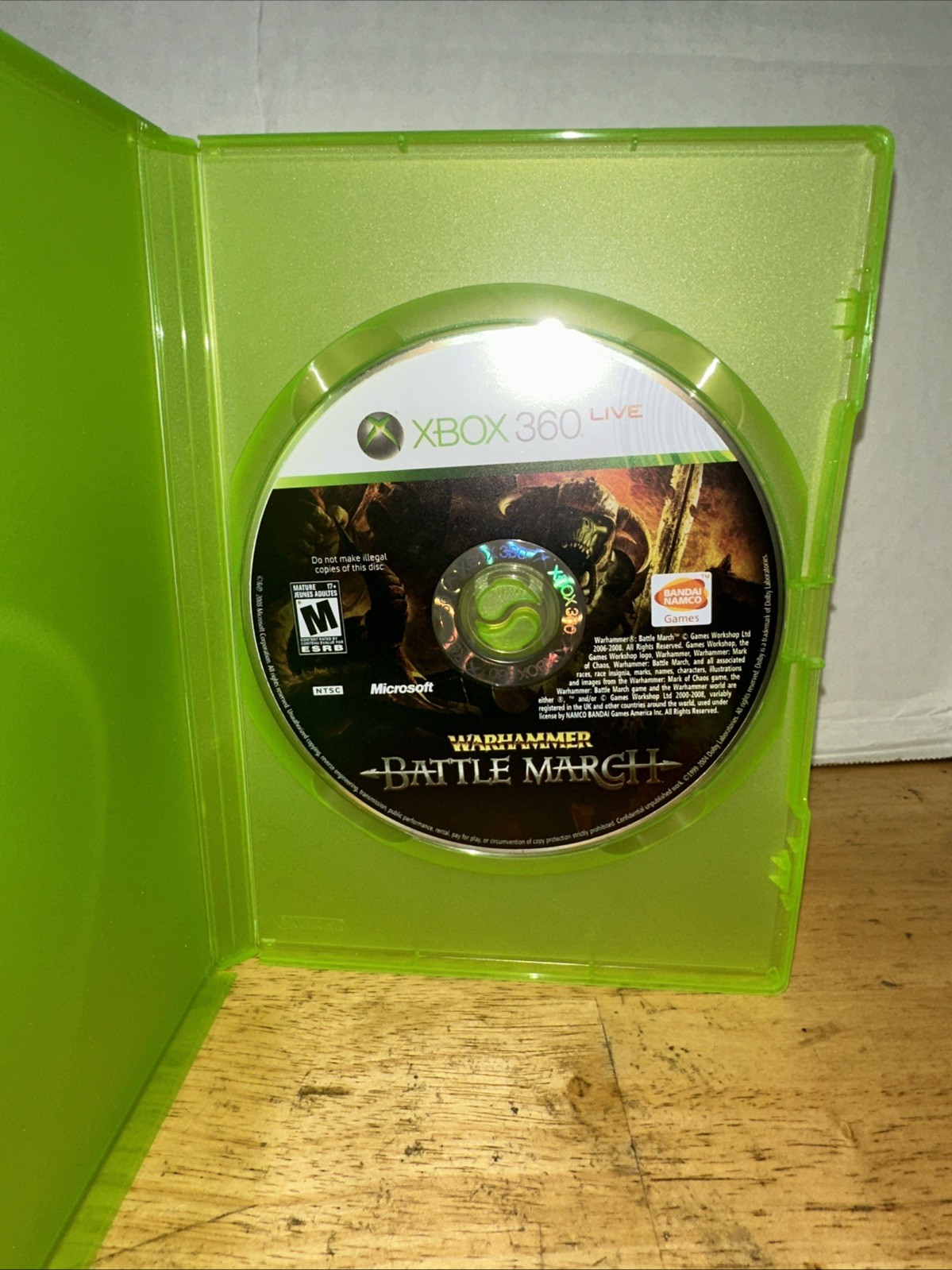 Warhammer Battle March for Xbox 360: Working- Disc only Tested