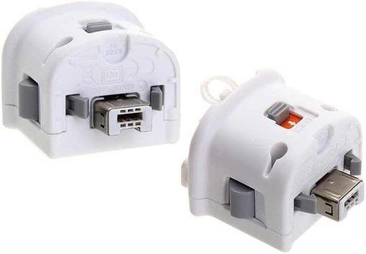White Motion Plus Adapters for Wii Remote – Improve Gameplay Accuracy, 2 Count