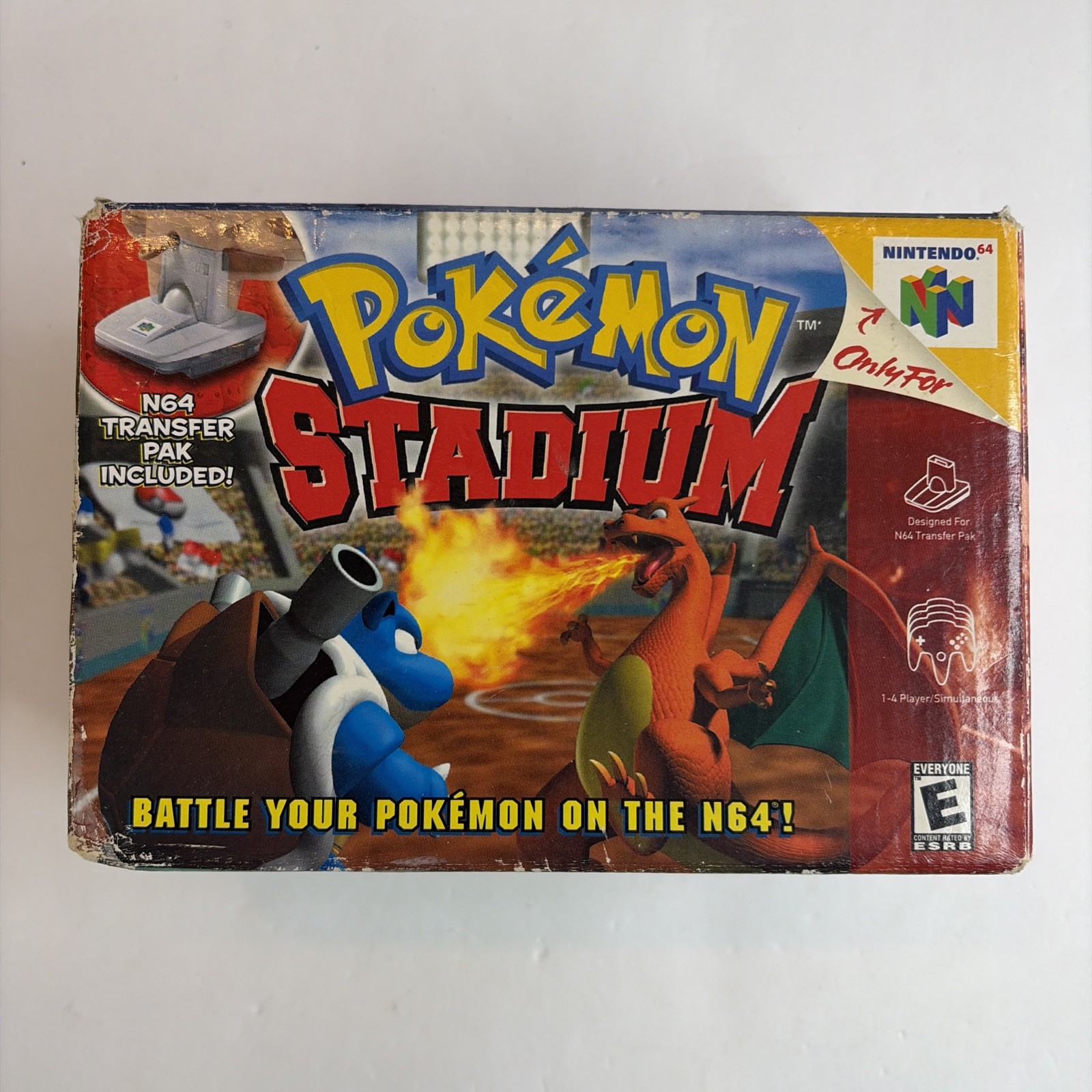 Pokemon Stadium – Nintendo 64 Big Box w/ Transfer Pak (Tested)